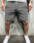 Wild Style Solid Color Ripped Short