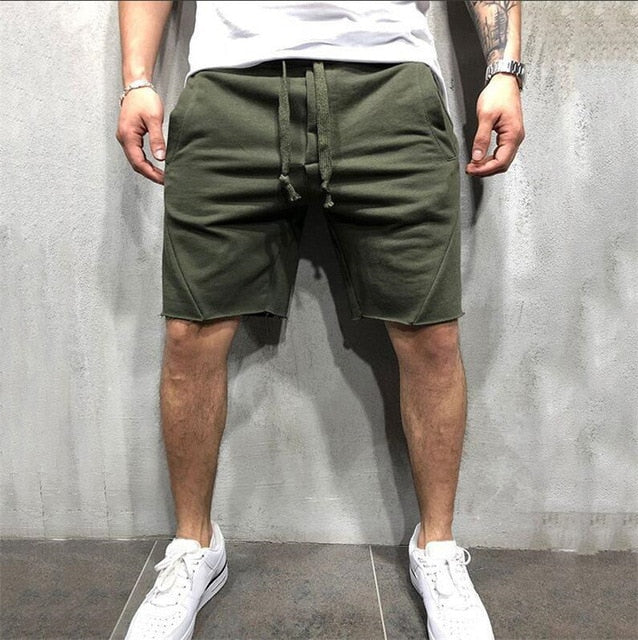 Wild Style Solid Color Ripped Short