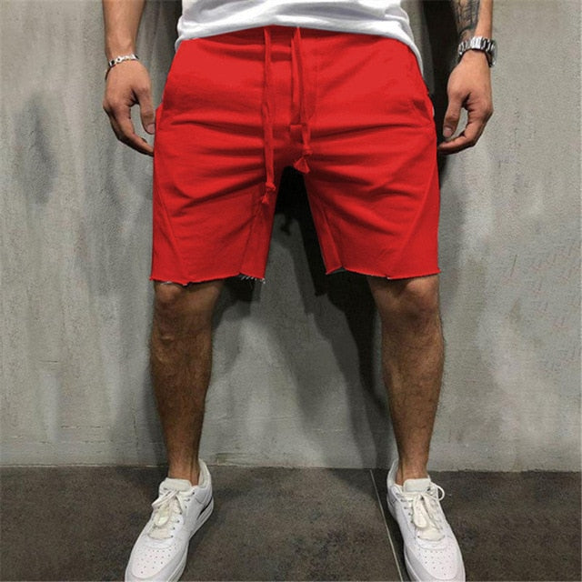 Wild Style Solid Color Ripped Short