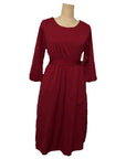 High Waist A Line Ladies Midi Dresses