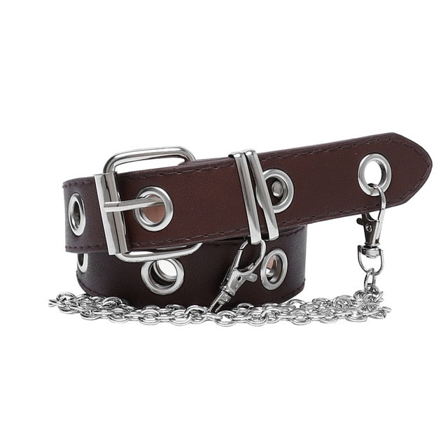 Leather Pin Buckle Belt