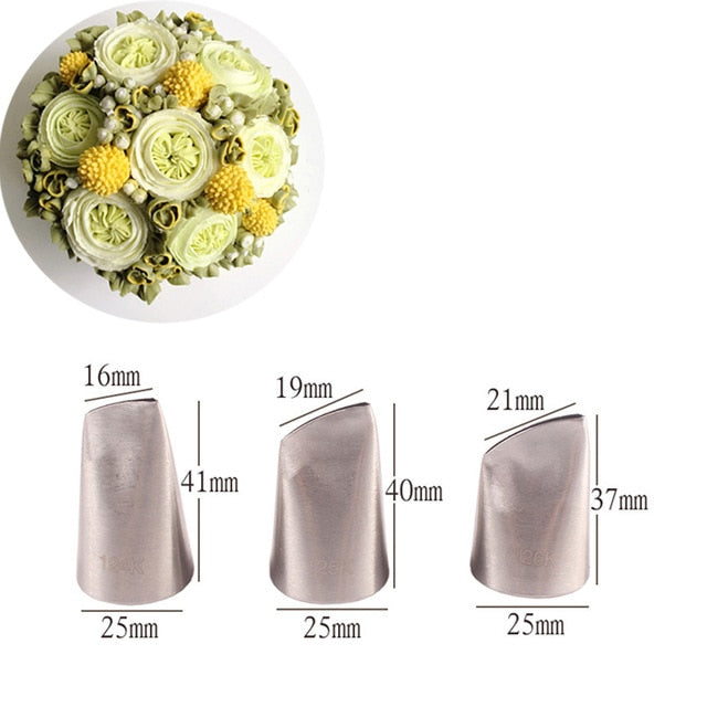 1/3/5/7pc/set of chrysanthemum Nozzle Icing Piping Pastry Nozzles