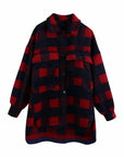 Stylish Sweet Plaid Woolen Shirt Jackets