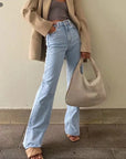 Women Casual Fashion Straight Leg