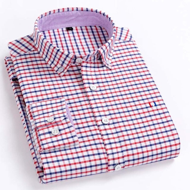 Casual Pure Cotton Oxford Mens Shirts