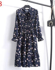 Women's Clothing Long Sleeve Chiffon Shirt Dresses