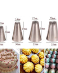 1/3/5/7pc/set of chrysanthemum Nozzle Icing Piping Pastry Nozzles