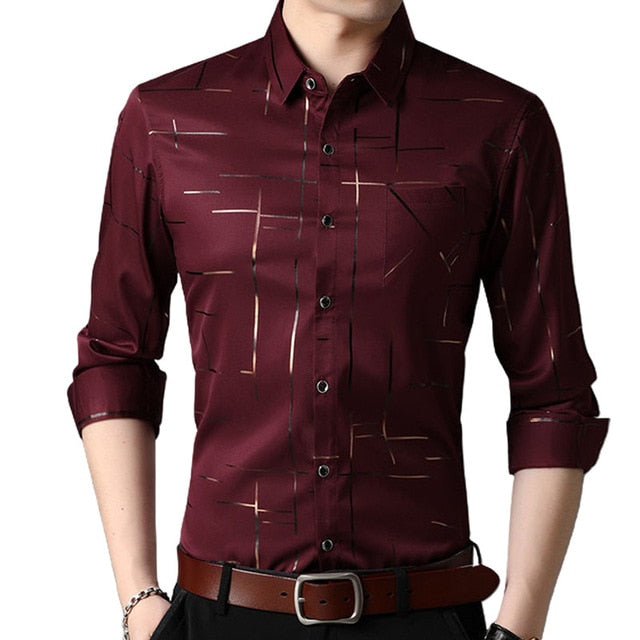 New Argyle luxury men&#39;s shirt