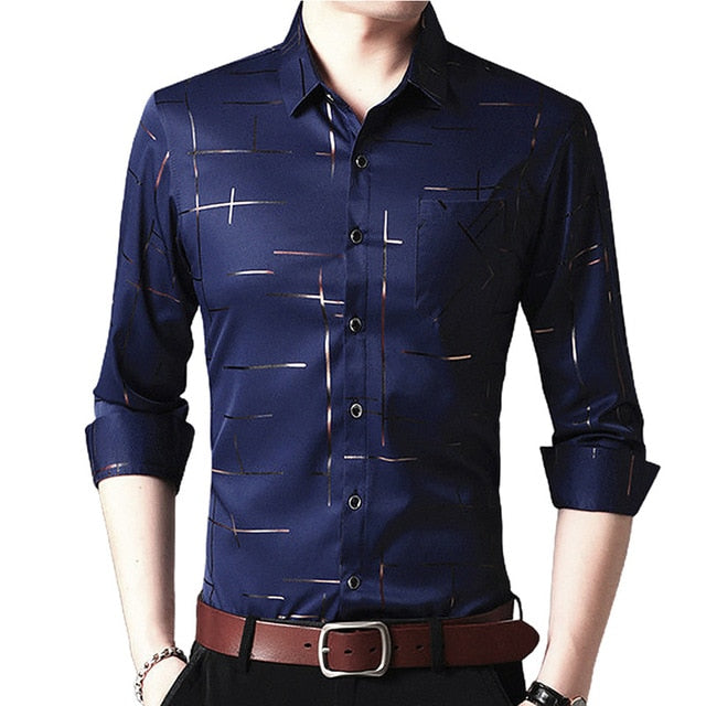 New Argyle luxury men&#39;s shirt