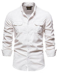 New Single Breasted 100% Cotton Men's Shirt