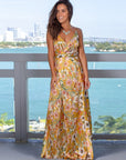 Women's Sling Floral Long Dresses