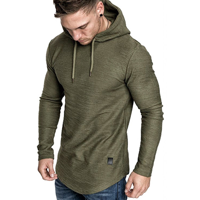 Men&#39;s Brand Solid Color Sweatshirt