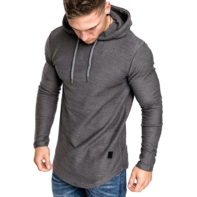 Men&#39;s Brand Solid Color Sweatshirt
