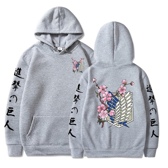 Japanese Anime Graphic Hoodies Men