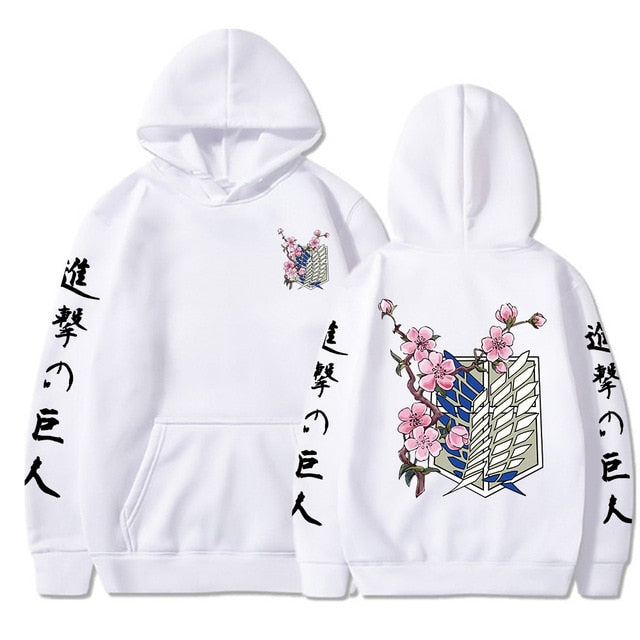 Japanese Anime Graphic Hoodies Men