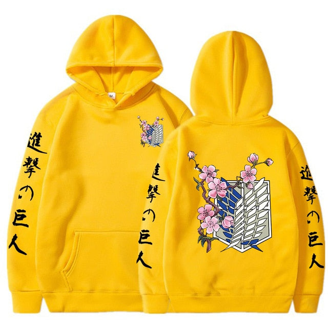 Japanese Anime Graphic Hoodies Men