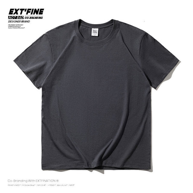 00% Combed Cotton Short Sleeve T-shirt Men