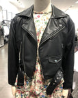 Autumn Sashes Pu Faux Leather Jacket