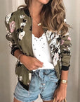 Women Retro Floral Printed Jackets