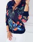 Women Retro Floral Printed Jackets