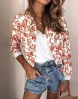 Women Retro Floral Printed Jackets