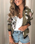 Women Retro Floral Printed Jackets