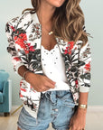 Women Retro Floral Printed Jackets