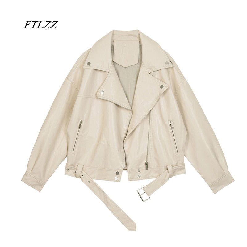 Women  Spring Women Pu Leather jacket