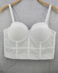 Mesh Push Up Bralet Women's Corset Bustier Bra