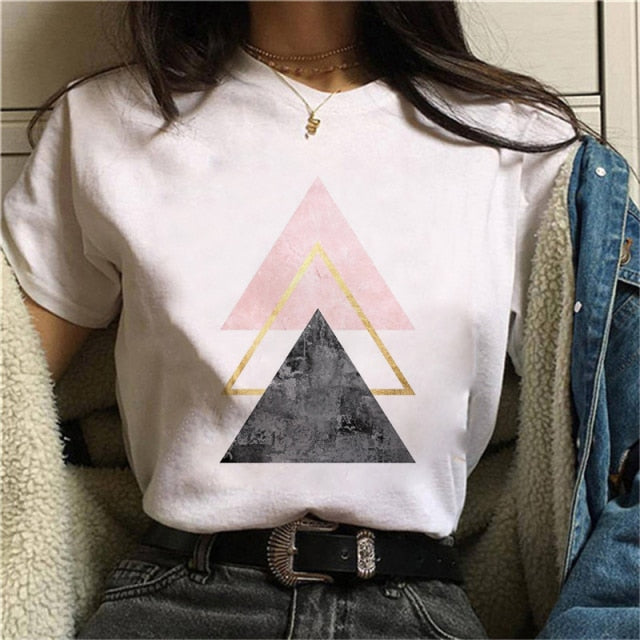 Beautiful Geometry Printed T Shirt