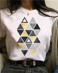 Beautiful Geometry Printed T Shirt