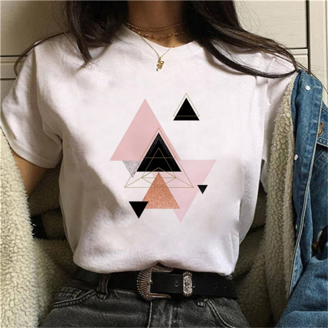 Beautiful Geometry Printed T Shirt