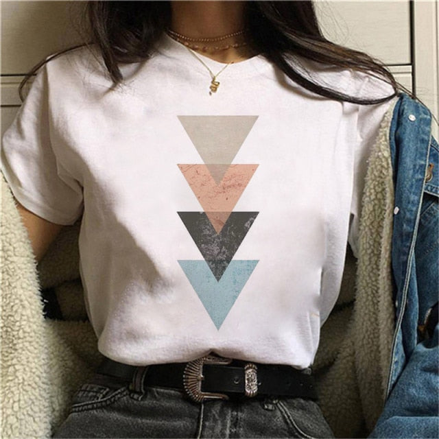 Beautiful Geometry Printed T Shirt