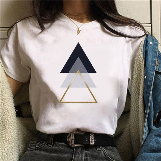 Beautiful Geometry Printed T Shirt