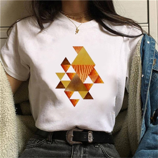 Beautiful Geometry Printed T Shirt