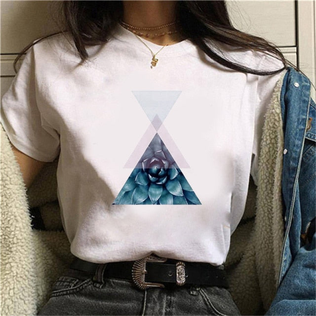 Beautiful Geometry Printed T Shirt