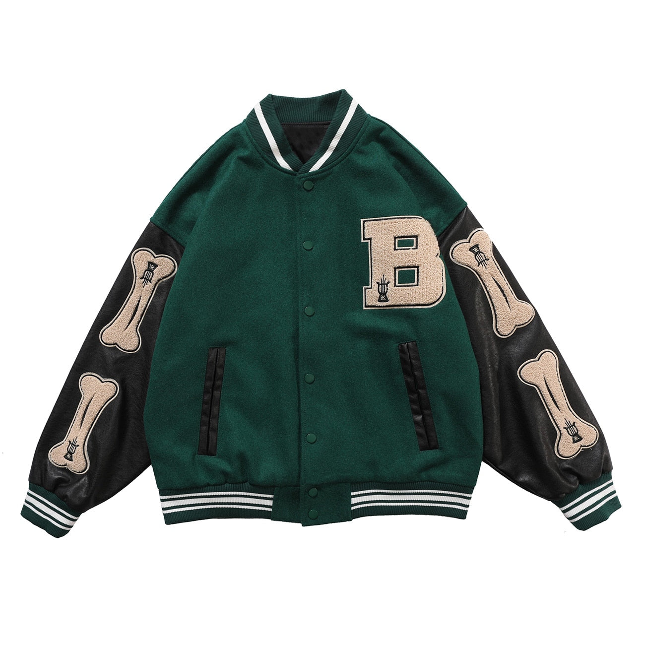 Hip Hop Patchwork Color Block Jackets