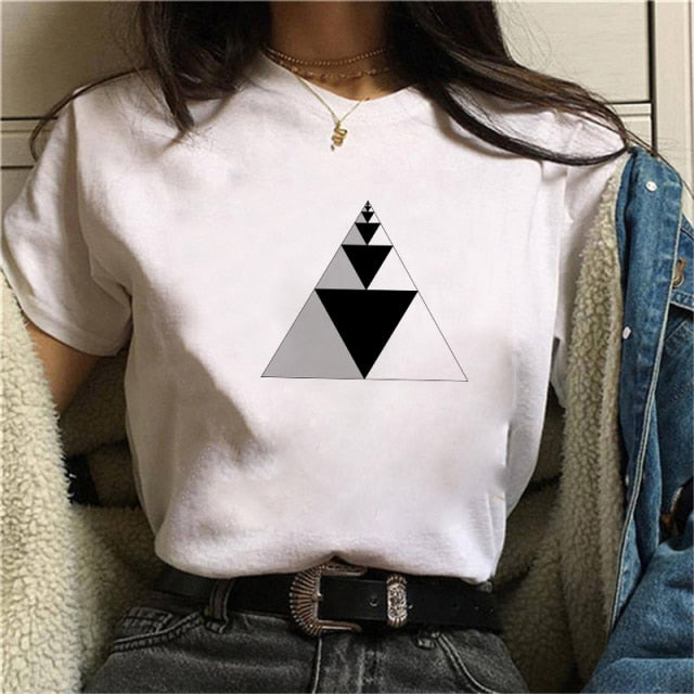 Beautiful Geometry Printed T Shirt