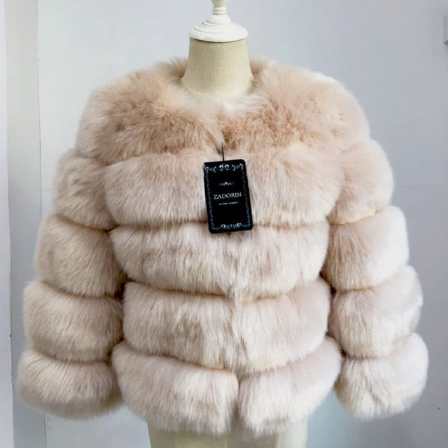 Mink Coats Women Warm Outerwear