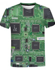 Electronic Chip Hip Hop T Shirt Men