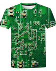 Electronic Chip Hip Hop T Shirt Men