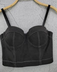 Mesh Push Up Bralet Women's Corset Bustier Bra