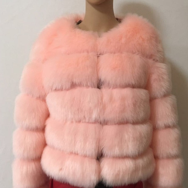 Mink Coats Women Warm Outerwear