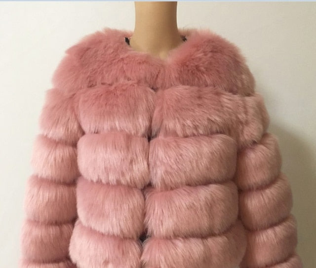 Mink Coats Women Warm Outerwear