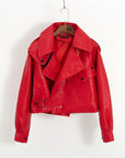 New Spring Women Faux Leather Jacket