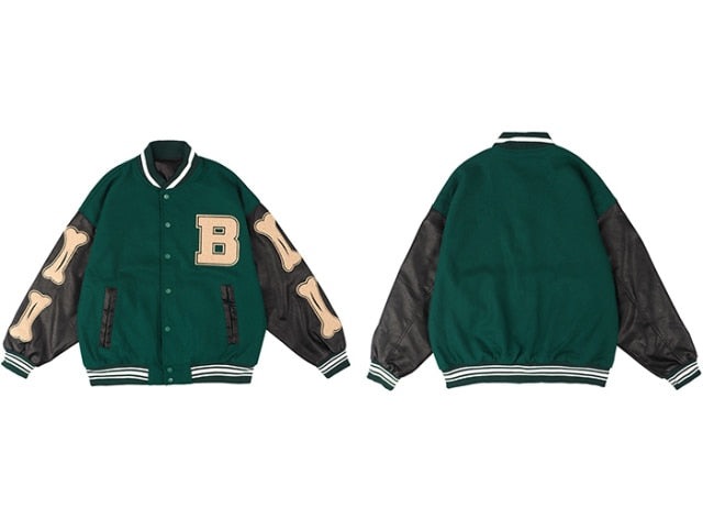 Hip Hop Patchwork Color Block Jackets