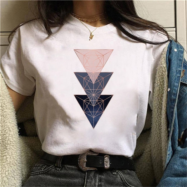 Beautiful Geometry Printed T Shirt