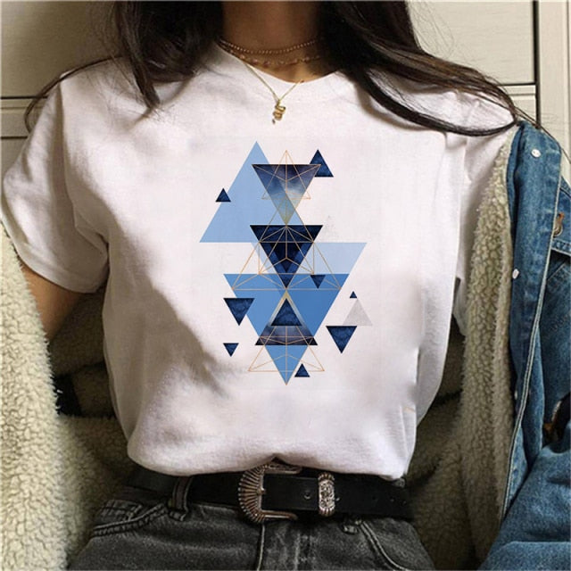 Beautiful Geometry Printed T Shirt