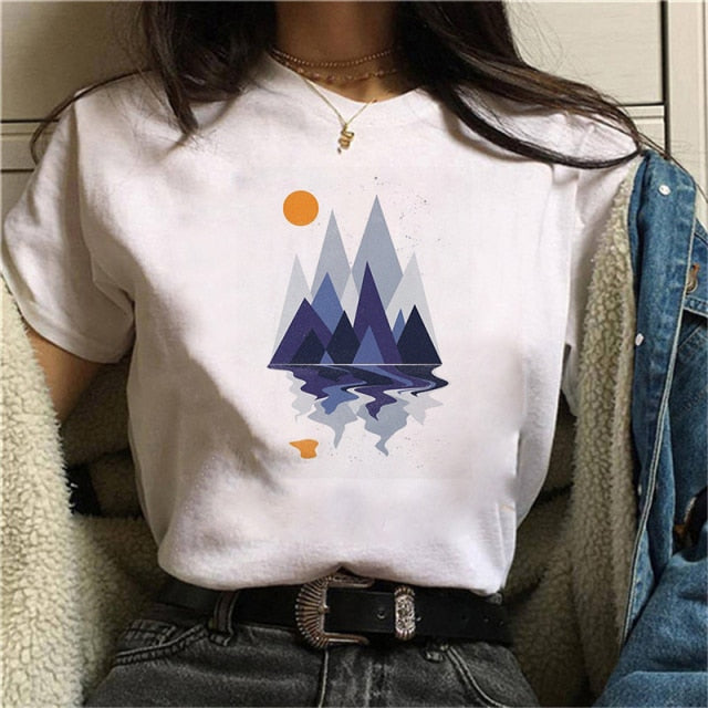 Beautiful Geometry Printed T Shirt