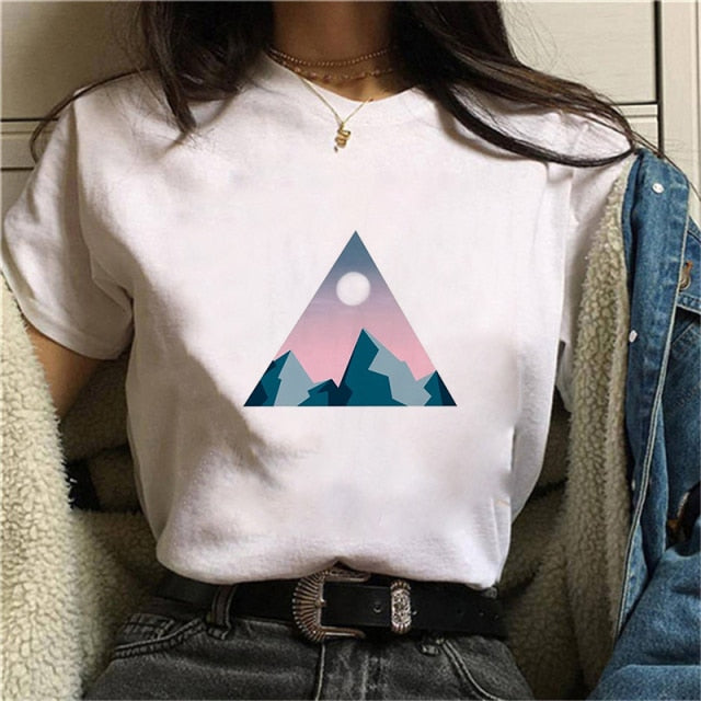 Beautiful Geometry Printed T Shirt